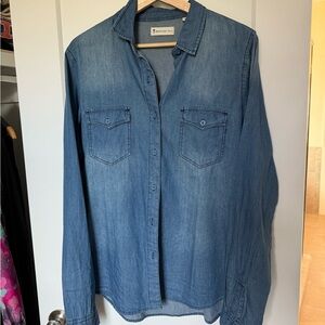 American Tall Denim Button-Up Shirt